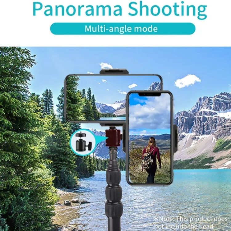 JMARY MT45 Cell Phone Clip Camera Mount Holder Telescopic Selfie Stick Outdoor Tripod Stand - Tripods by PMC TechLife | Online Shopping South Africa | PMC TechLife | Buy Now Pay Later Mobicred