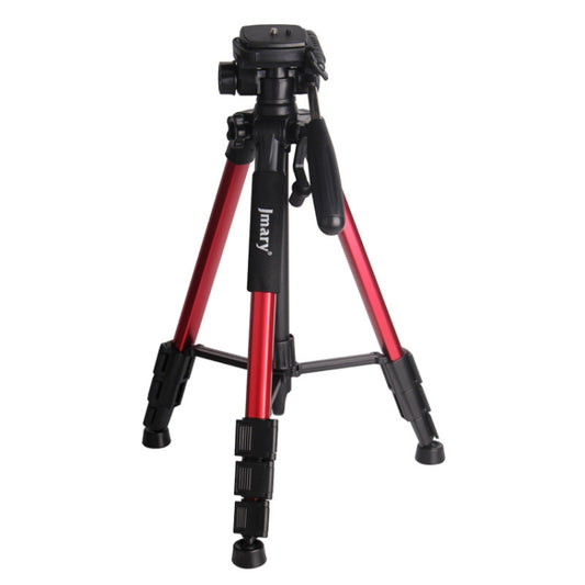 JMARY KP2234 Telescopic Aluminum Alloy SLR Camera Phone Live Streaming  Photography Tripod(Red) - free shipping - PMC Jewellery - Order now!