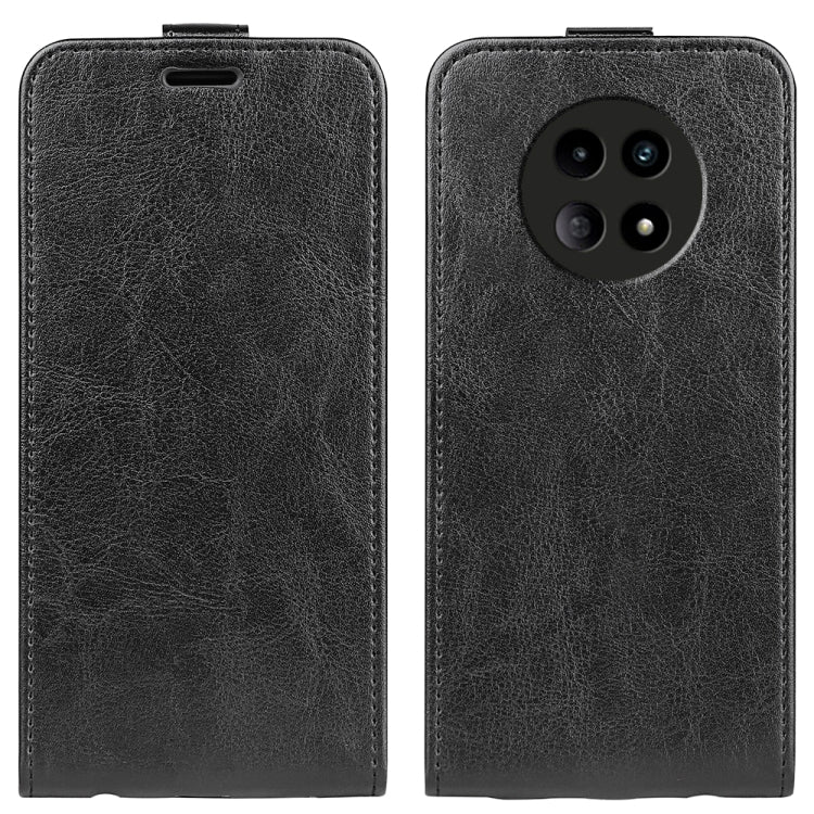 For Realme 12 5G R64 Texture Single Vertical Flip Leather Phone Case(Black) - Realme Cases by PMC TechLife | Online Shopping South Africa | PMC TechLife | Buy Now Pay Later Mobicred