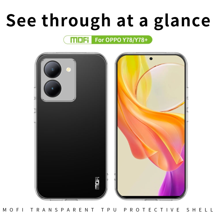 For vivo Y78 / Y78+/ V29 Lite Global MOFI Ming Series Ultra-thin TPU Phone Case(Transparent) - vivo Cases by MOFI | Online Shopping South Africa | PMC TechLife