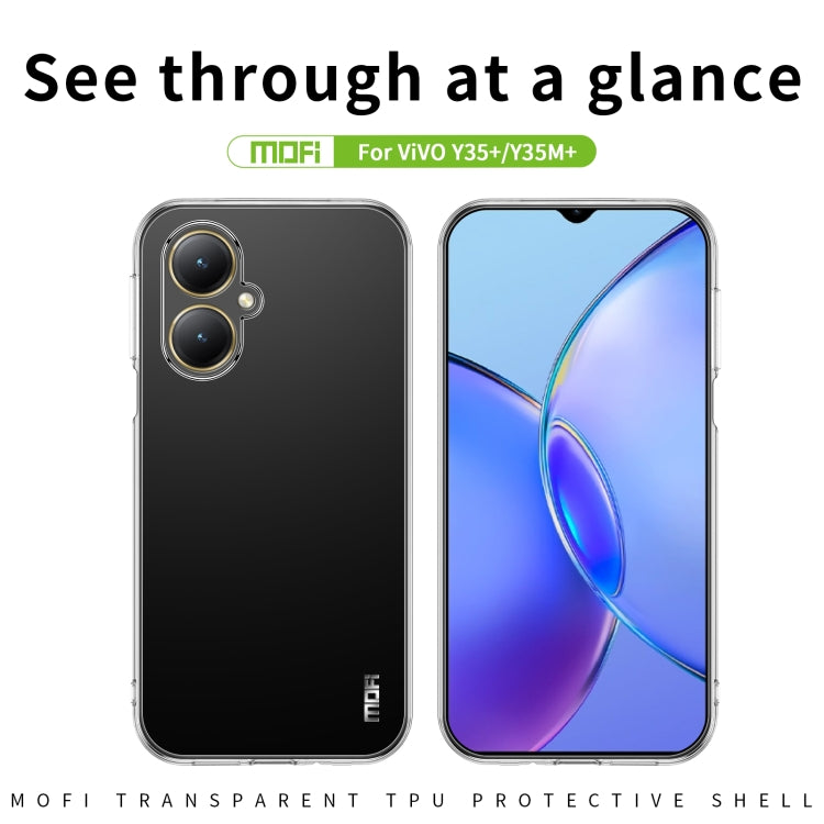 For vivo Y35+/Y35M+ MOFI Ming Series Ultra-thin TPU Phone Case(Transparent) - vivo Cases by MOFI | Online Shopping South Africa | PMC TechLife