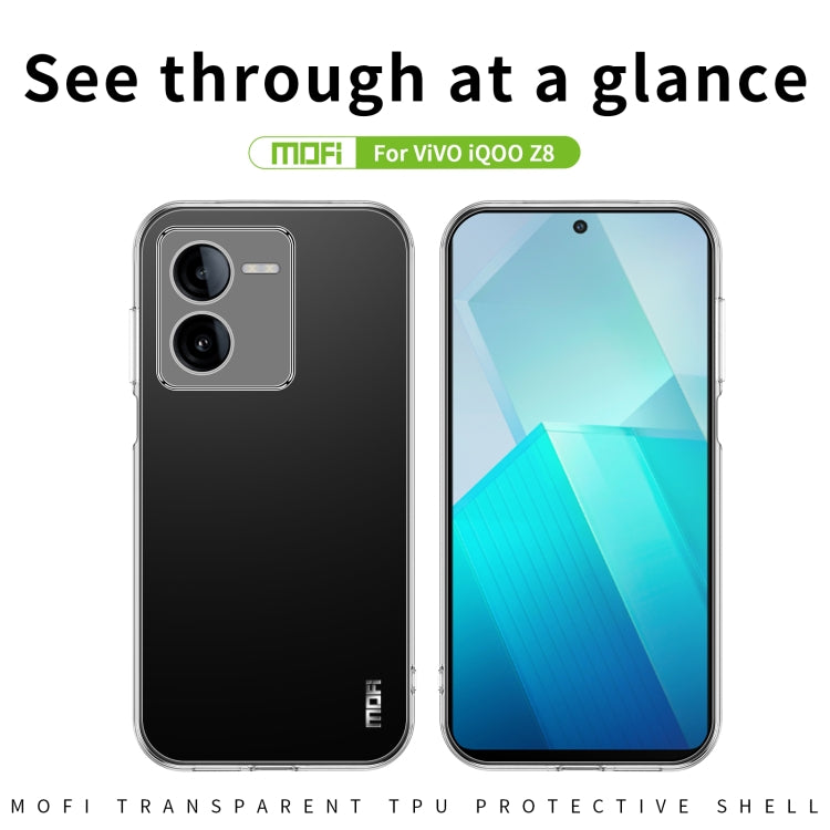 For vivo  iQOO Z8 MOFI Ming Series Ultra-thin TPU Phone Case(Transparent) - free shipping - PMC TechLife - Order now!