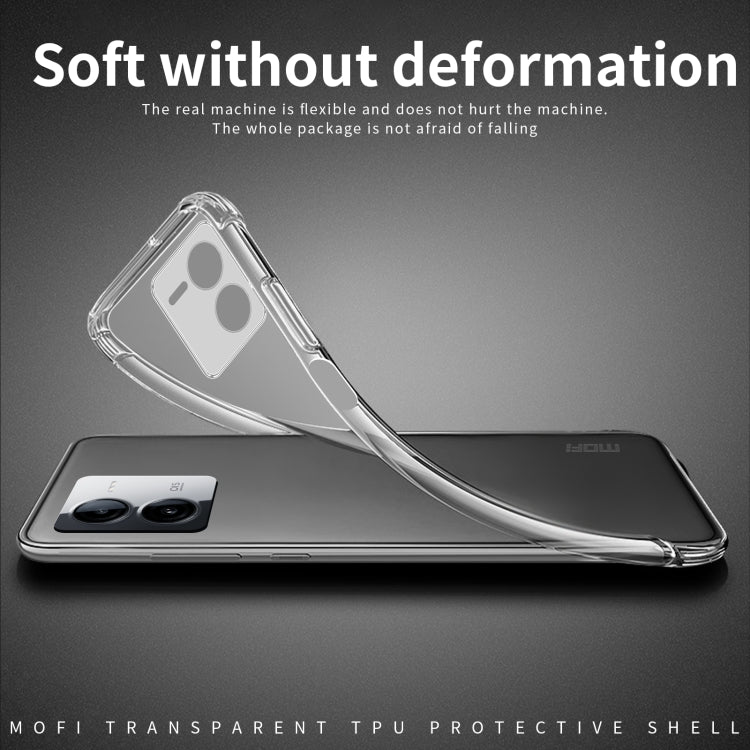 For vivo  iQOO Z8 MOFI Ming Series Ultra-thin TPU Phone Case(Transparent) - free shipping - PMC TechLife - Order now!
