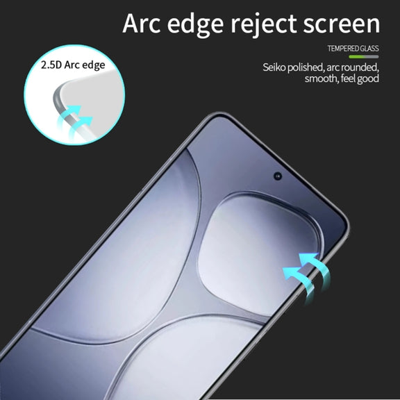 For Xiaomi Redmi K70 Ultra MOFI 9H 2.5D Full Screen Tempered Glass Film(Black)