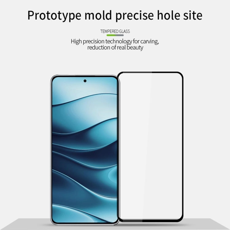 For Xiaomi Redmi Note 14 5G MOFI 9H 2.5D Full Screen Tempered Glass Film(Black) - free shipping - PMC Jewellery - Order now!