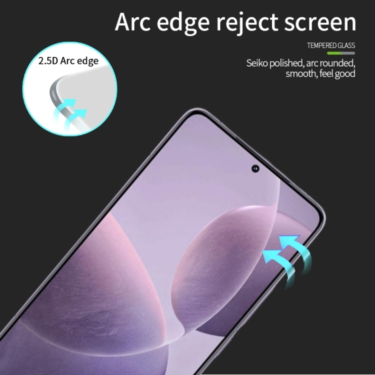 For Xiaomi Redmi K70 / Poco F6 Pro PINWUYO 9H 2.5D Full Screen Tempered Glass Film(Black)