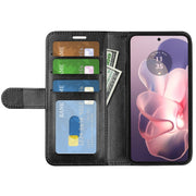 For Motorola Moto G Power 5G 2024 R64 Texture Horizontal Flip Leather Phone Case(Black)