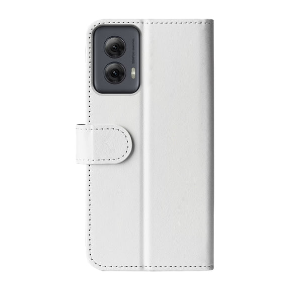For Motorola Moto G Power 5G 2024 R64 Texture Horizontal Flip Leather Phone Case(White)