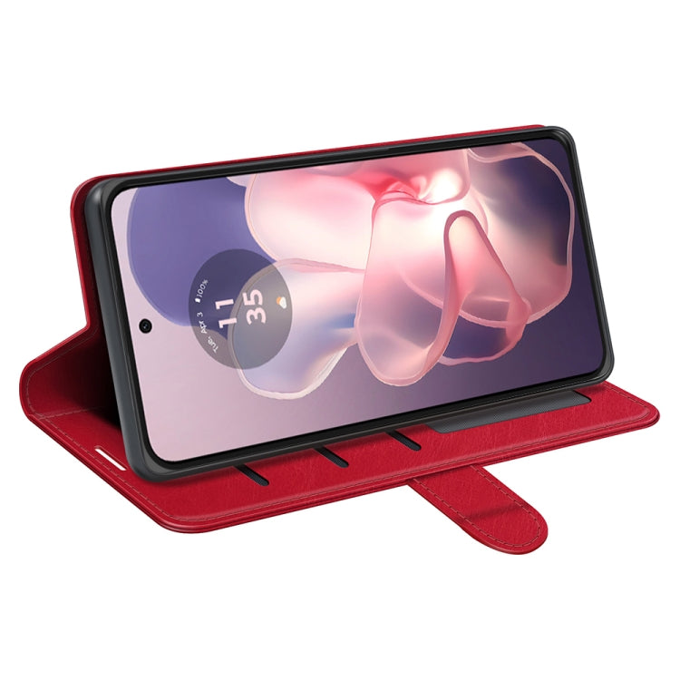 For Motorola Moto G Power 5G 2024 R64 Texture Horizontal Flip Leather Phone Case(Red)