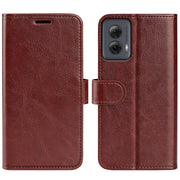 For Motorola Moto G Power 5G 2024 R64 Texture Horizontal Flip Leather Phone Case(Brown)