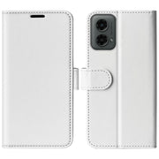 For Motorola Moto G 5G 2024 R64 Texture Horizontal Flip Leather Phone Case(White)