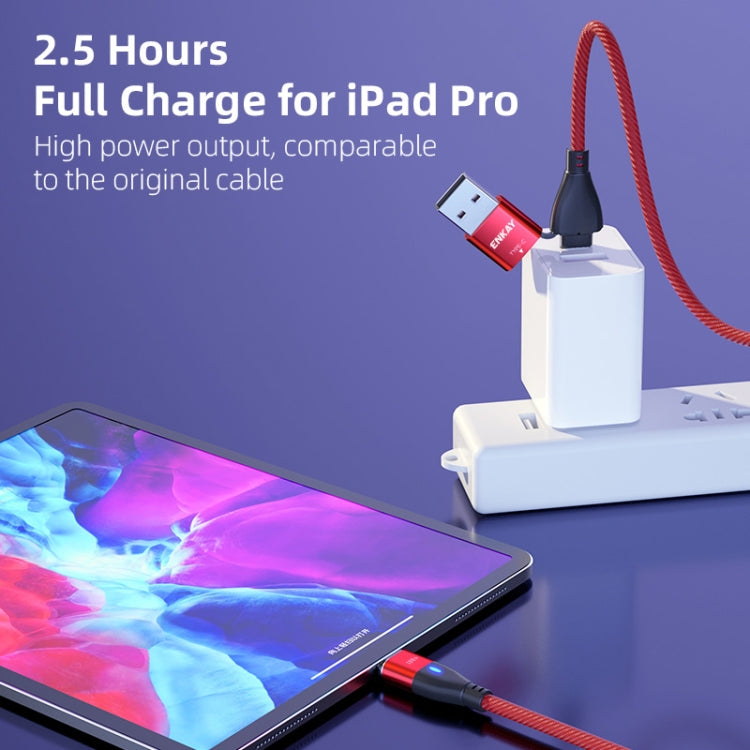 ENKAY 6-in-1 PD100W USB-A / Type-C to Type-C / 8 Pin / Micro USB Magnetic Fast Charging Cable, Cable Length:1m(Red) - free shipping - PMC Jewellery - Order now!