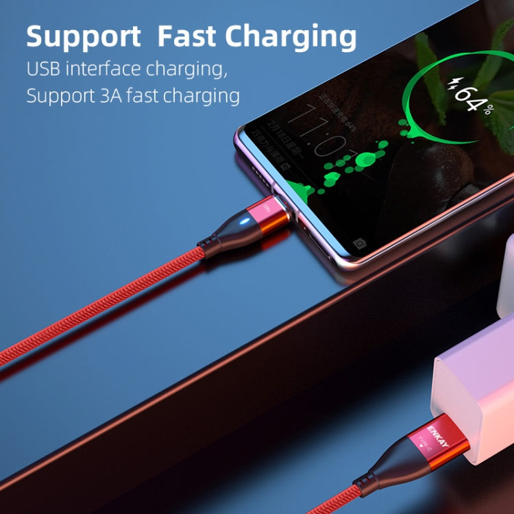 ENKAY 6-in-1 PD100W USB-A / Type-C to Type-C / 8 Pin / Micro USB Magnetic Fast Charging Cable, Cable Length:1m(Red) - free shipping - PMC Jewellery - Order now!