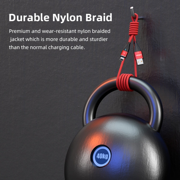 ENKAY 6-in-1 PD100W USB-A / Type-C to Type-C / 8 Pin / Micro USB Magnetic Fast Charging Cable, Cable Length:1m(Red) - free shipping - PMC Jewellery - Order now!
