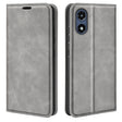 For Motorola Moto G Play 2024 Retro-skin Magnetic Suction Leather Phone Case(Grey) - Motorola Cases by PMC Jewellery | Online Shopping South Africa | PMC Jewellery | Buy Now Pay Later Mobicred