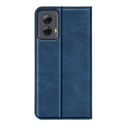 For Motorola Moto G Power 5G 2024 Retro-skin Magnetic Suction Leather Phone Case(Dark Blue)