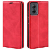 For Motorola Moto G Power 5G 2024 Retro-skin Magnetic Suction Leather Phone Case(Red)