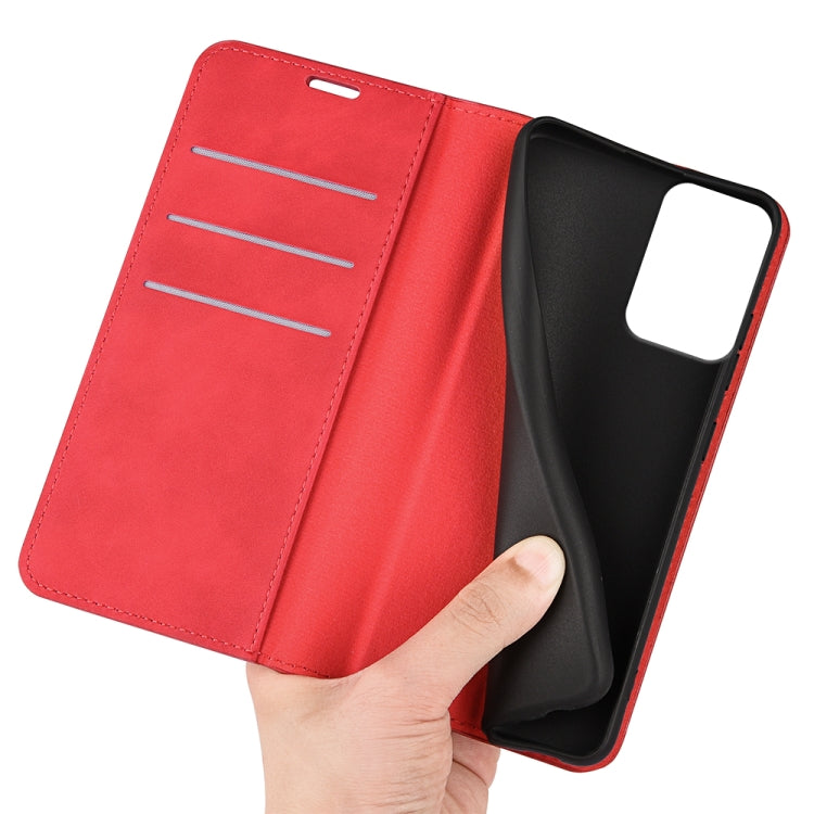 For Motorola Moto G Power 5G 2024 Retro-skin Magnetic Suction Leather Phone Case(Red)