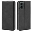 For Motorola Moto G 5G 2024 Retro-skin Magnetic Suction Leather Phone Case(Black) - Motorola Cases by PMC Jewellery | Online Shopping South Africa | PMC Jewellery | Buy Now Pay Later Mobicred