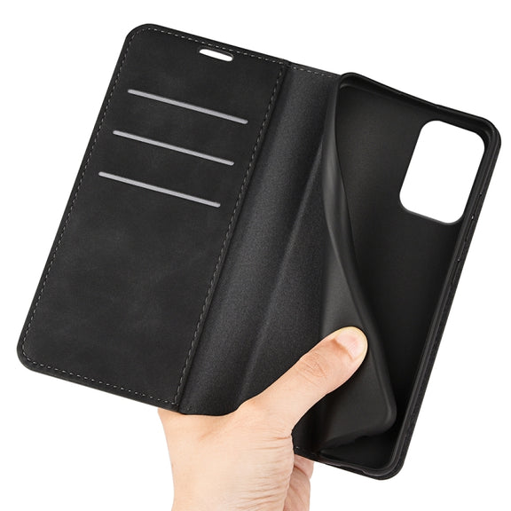 For Motorola Moto G 5G 2024 Retro-skin Magnetic Suction Leather Phone Case(Black)