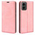 For Motorola Moto G 5G 2024 Retro-skin Magnetic Suction Leather Phone Case(Pink) - free shipping - PMC Jewellery - Order now!