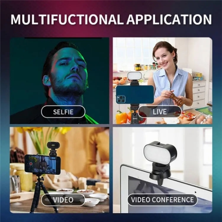 JMARY FM-16RGB Mini Portable Rechargeable RGB Video Conference Photography LED Fill Light -  by Jmary | Online Shopping South Africa | PMC Jewellery | Buy Now Pay Later Mobicred