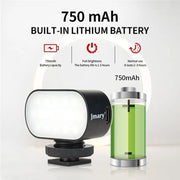 JMARY FM-16RGB Mini Portable Rechargeable RGB Video Conference Photography LED Fill Light
