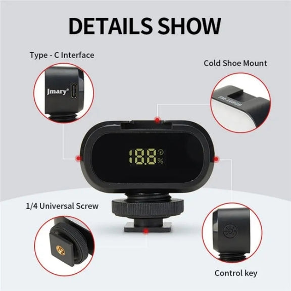 JMARY FM-16RGB Mini Portable Rechargeable RGB Video Conference Photography LED Fill Light