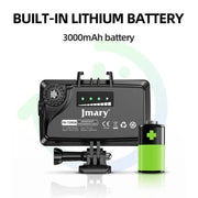 JMARY FM-72RGB Rechargeable Diving Photography RGB IPX8 Water-resistant Camera LED Fill Light