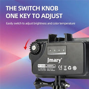JMARY FM-72RGB Rechargeable Diving Photography RGB IPX8 Water-resistant Camera LED Fill Light