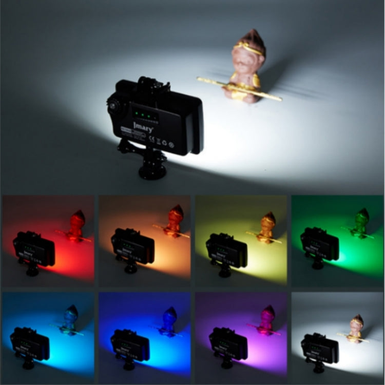 JMARY FM-72RGB Rechargeable Diving Photography RGB IPX8 Water-resistant Camera LED Fill Light