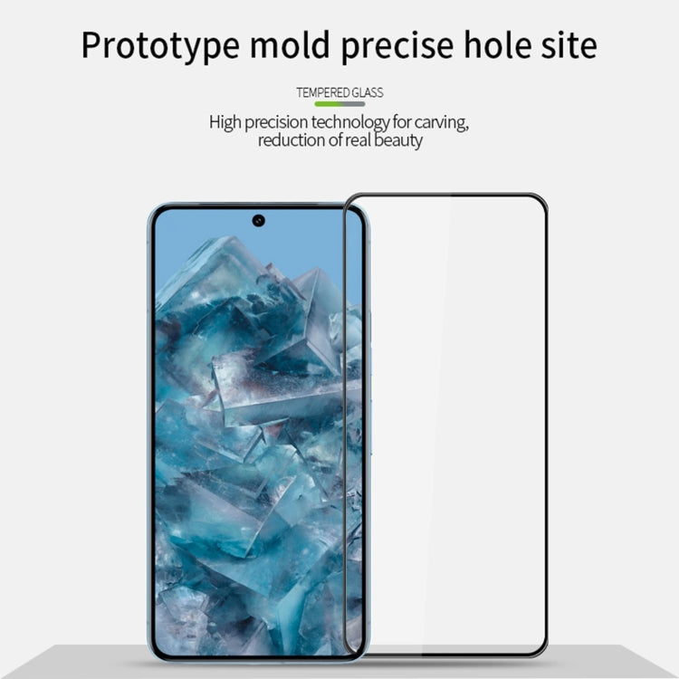 For Google Pixel 9 Pro PINWUYO 9H 3D Full Screen Explosion-proof Tempered Glass Film(Black)