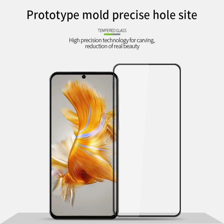 For Huawei Mate 60 MOFI 9H 3D Explosion-proof Curved Screen Tempered Glass Film(Black) - Huawei Tempered Glass by MOFI | Online Shopping South Africa | PMC TechLife