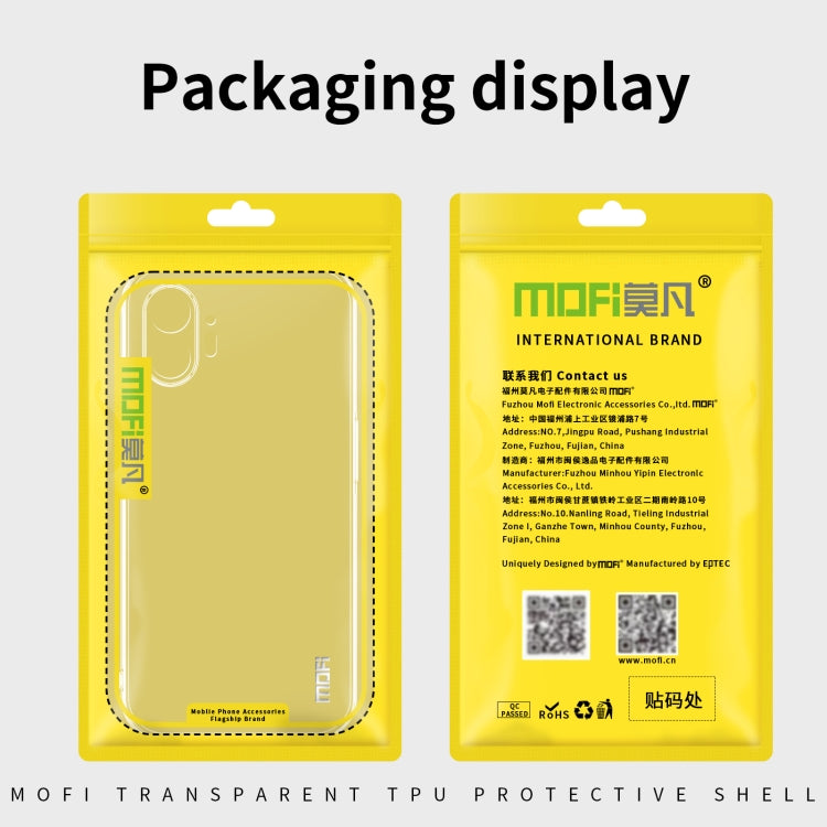 For Nothing CMF Phone 1 MOFI Ming Series Ultra-thin TPU Phone Case(Transparent)