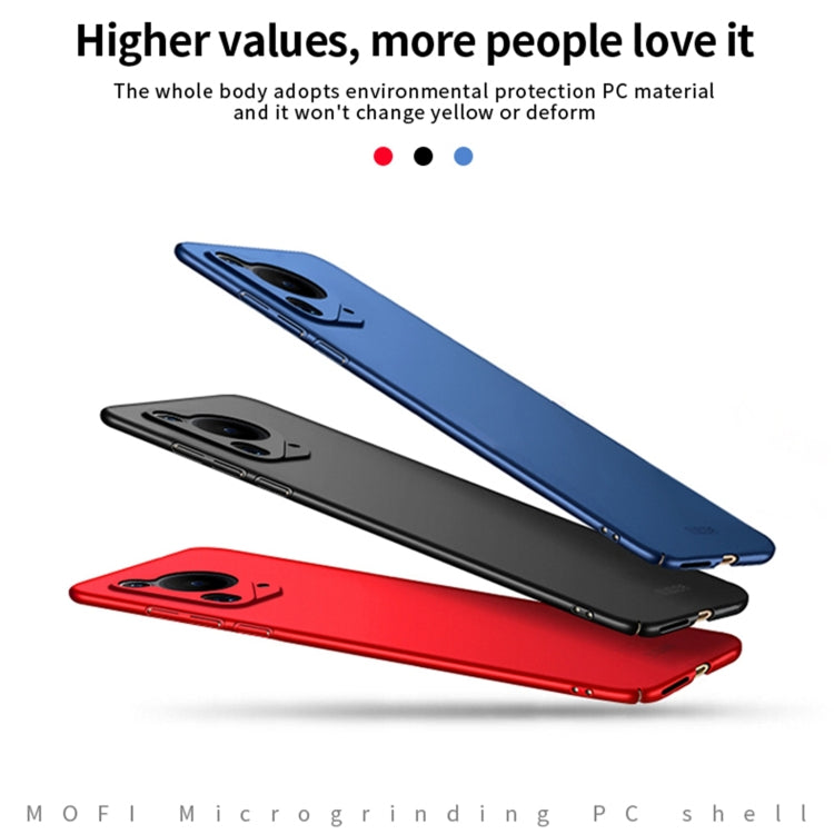 For Huawei Pura 70 Ultra / P70 Art MOFI Micro-Frosted PC Ultra-thin Hard Phone Case(Black)