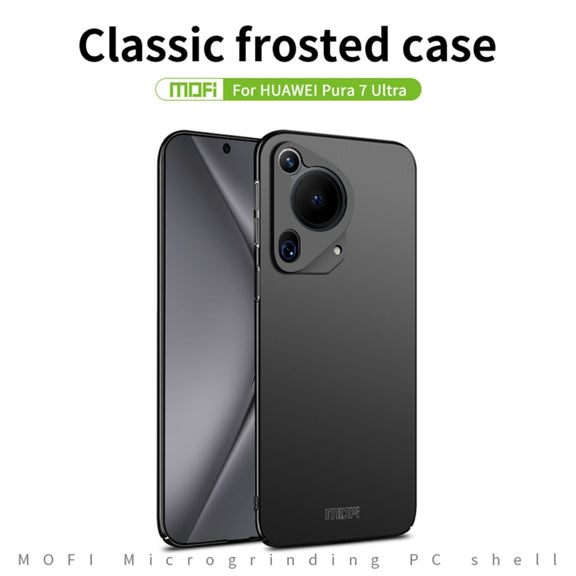 For Huawei Pura 70 Ultra / P70 Art MOFI Micro-Frosted PC Ultra-thin Hard Phone Case(Black)