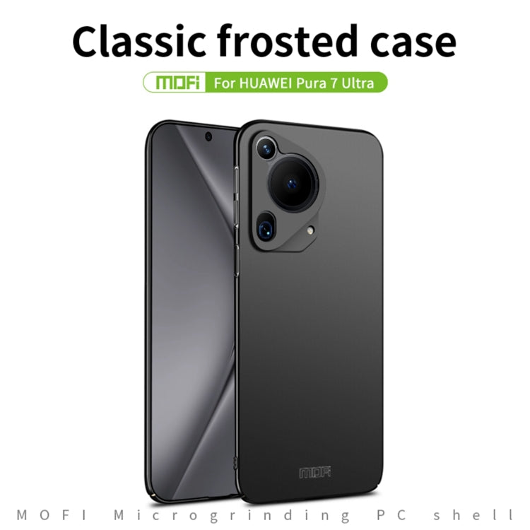 For Huawei Pura 70 Ultra / P70 Art MOFI Micro-Frosted PC Ultra-thin Hard Phone Case(Black)