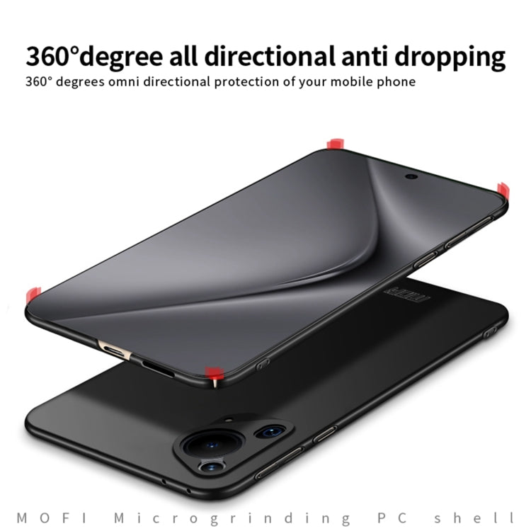 For Huawei Pura 70 Ultra / P70 Art MOFI Micro-Frosted PC Ultra-thin Hard Phone Case(Black)
