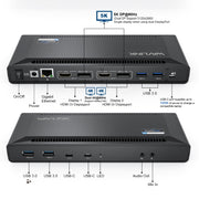 Wavlink UG69PD2 Dual 4K Fast Charging Integrated Docking Station, Plug:EU Plug