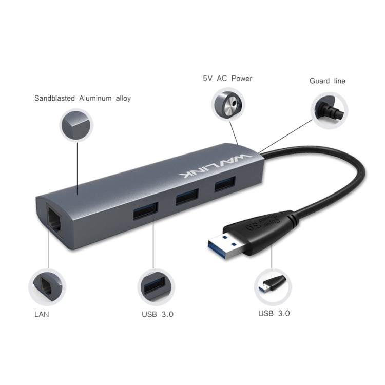Wavlink UH3031G 10 in 1 Type-C to USB 3.0 Dock USB 3 Ports Hub HDMI Adapter - free shipping - PMC TechLife - Order now!