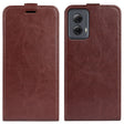 For Motorola Moto G Power 5G 2024 R64 Texture Single Vertical Flip Leather Phone Case(Brown) - free shipping - PMC Jewellery - Order now!