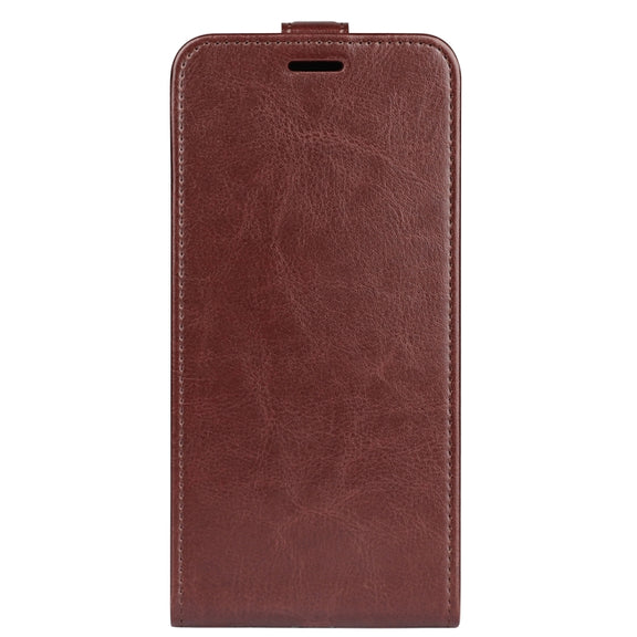 For Motorola Moto G Power 5G 2024 R64 Texture Single Vertical Flip Leather Phone Case(Brown)