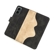 For Motolora Moto G 5G 2024 Stitching Horizontal Flip Leather Phone Case(Black)