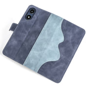 For Motorola Moto G Play 2024 Stitching Horizontal Flip Leather Phone Case(Blue)