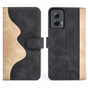 For Motolora Moto G Power 5G 2024 Stitching Horizontal Flip Leather Phone Case(Black)