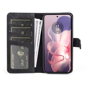 For Motolora Moto G Power 5G 2024 Stitching Horizontal Flip Leather Phone Case(Black)