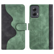 For Motolora Moto G Power 5G 2024 Stitching Horizontal Flip Leather Phone Case(Green)