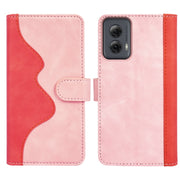 For Motolora Moto G Power 5G 2024 Stitching Horizontal Flip Leather Phone Case(Red)