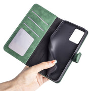 For Motolora Edge 5G 2024 Stitching Horizontal Flip Leather Phone Case(Green)