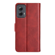 For Motorola Moto G Power 5G 2024 Dual-side Magnetic Buckle Horizontal Flip Leather Phone Case(Red)